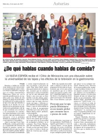 Crónica publicada por el diario La Nueva España